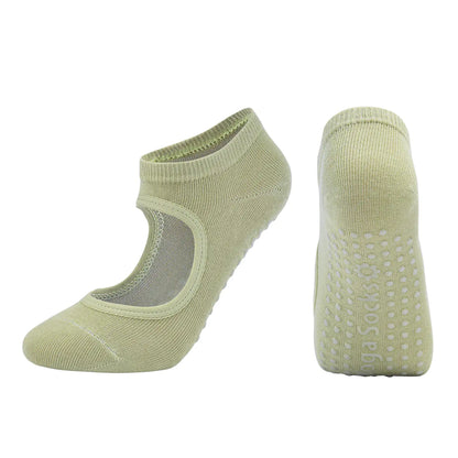 Low Cut FlexiGrip Yoga and Dance Socks – Non-Slip Closed-Toe Comfort