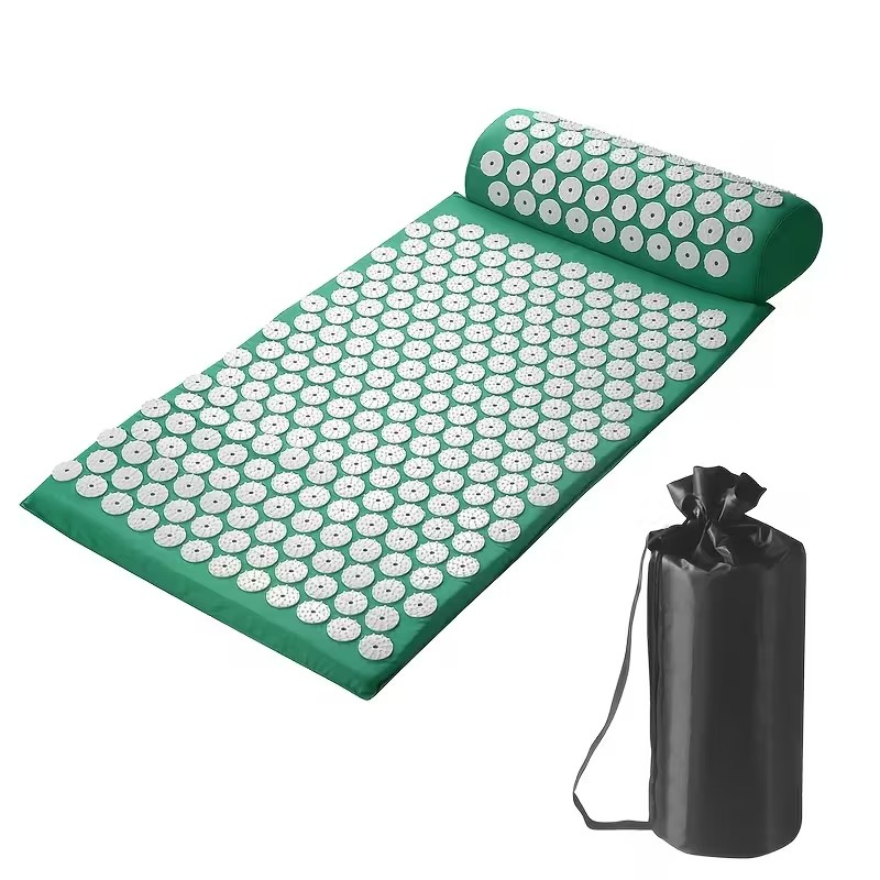 Acupressure Mat & Pillow Set with Carry Bag – Stress & Pain Relief