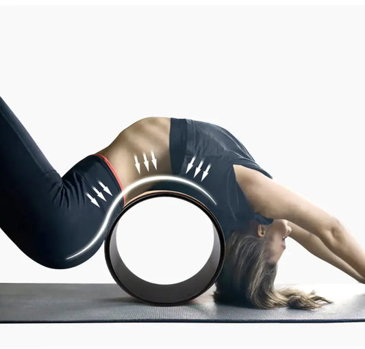 Cork Yoga Wheel with Mandala Design – Balance & Flexibility Support
