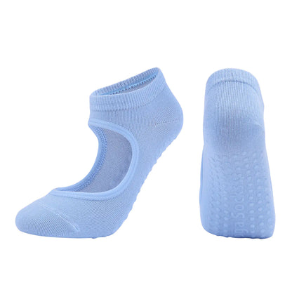 Low Cut FlexiGrip Yoga and Dance Socks – Non-Slip Closed-Toe Comfort