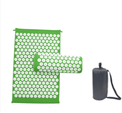 Acupressure Mat & Pillow Set with Carry Bag – Stress & Pain Relief