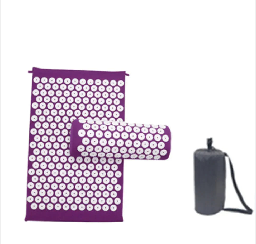 Acupressure Mat & Pillow Set with Carry Bag – Stress & Pain Relief
