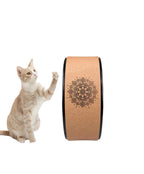 Cork Yoga Wheel with Mandala Design – Balance & Flexibility Support