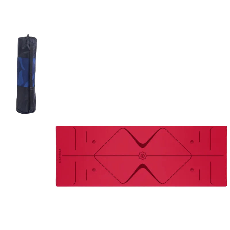 Eco-friendly yoga mat with carry bag
Non-slip yoga mat used on hardwood floor