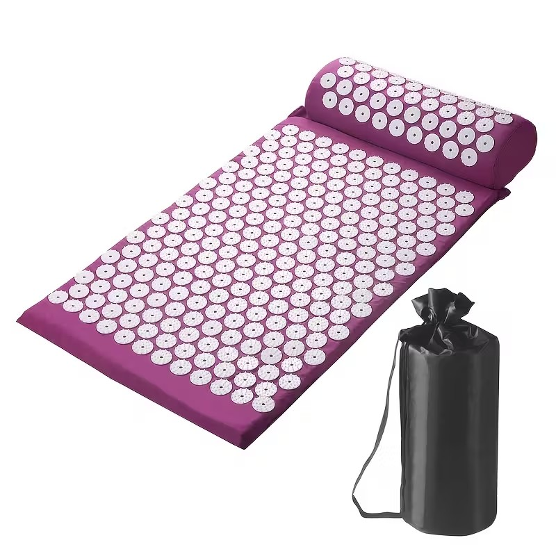 Acupressure Mat & Pillow Set with Carry Bag – Stress & Pain Relief