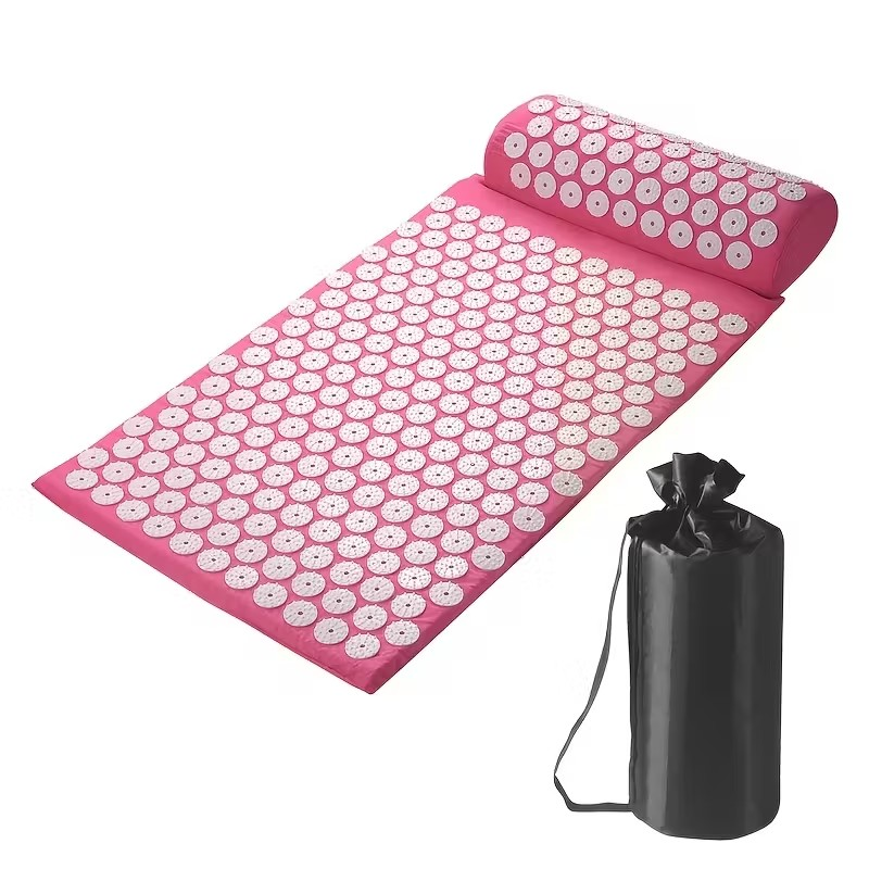 Acupressure Mat & Pillow Set with Carry Bag – Stress & Pain Relief