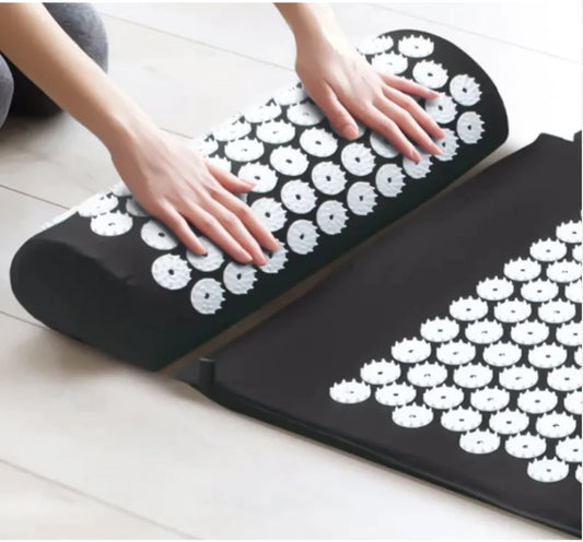 Acupressure Mat & Pillow Set with Carry Bag – Stress & Pain Relief