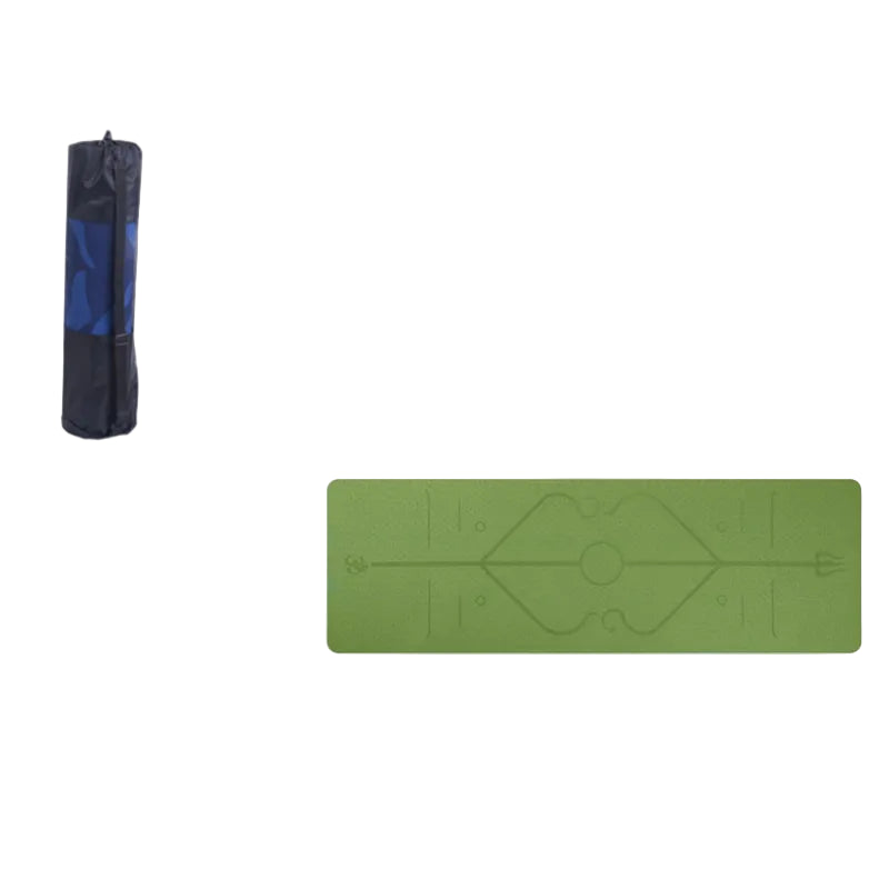 Eco-friendly yoga mat with carry bag
Non-slip yoga mat used on hardwood floor